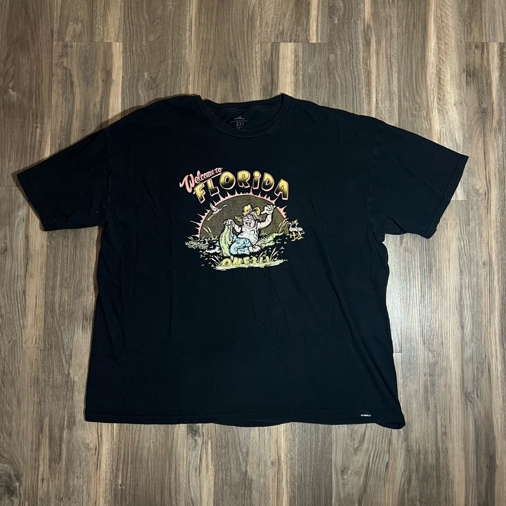 O'Neill Welcome To Florida Gator Men’s Short Sleeve Black Logo T-Shirt XXL